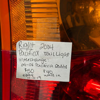 2004 Chrysler Pacifica Tail Lamp
